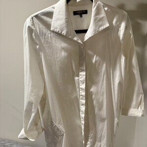 lafayette 148 white blouse